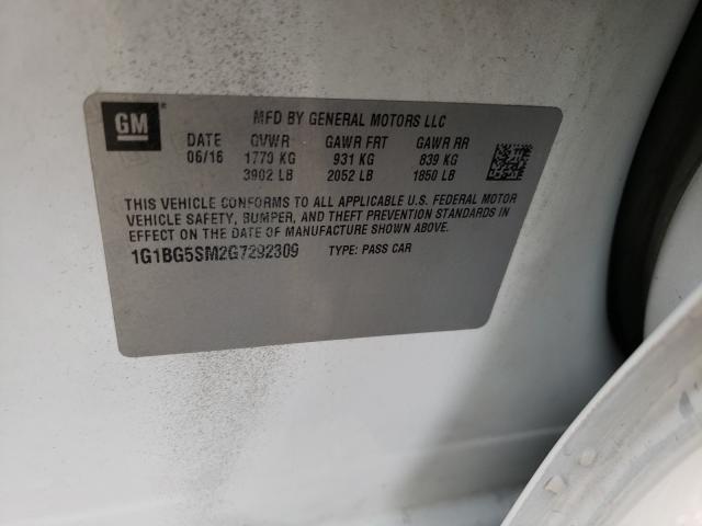 2016 CHEVROLET CRUZE PREM 1G1BG5SM2G7292309