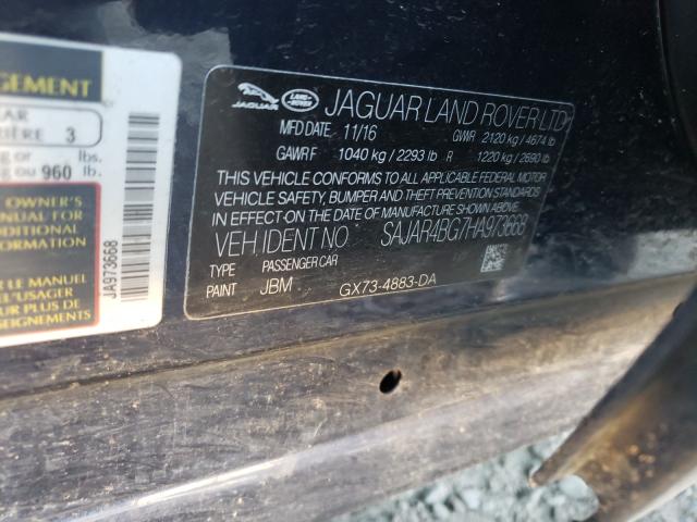 2017 JAGUAR XE SAJAR4BG7HA973668