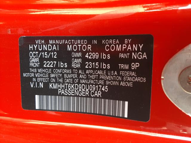 2013 HYUNDAI GENESIS CO KMHHT6KD9DU091745