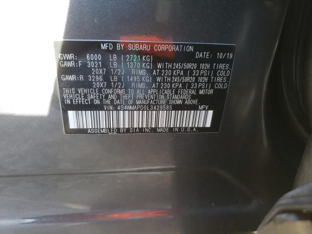 2020 SUBARU ASCENT LIM 4S4WMAPD0L3429585