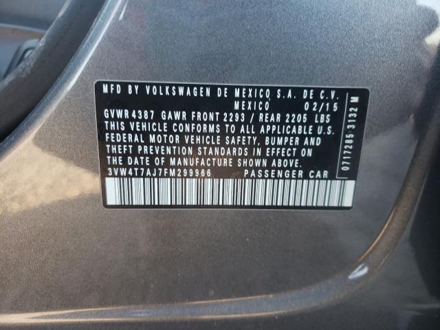 2015 VOLKSWAGEN JETTA GLI 3VW4T7AJ7FM299966
