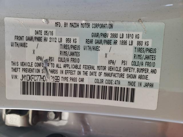 2017 MAZDA CX-3 TOURI JM1DKFC77H0142199