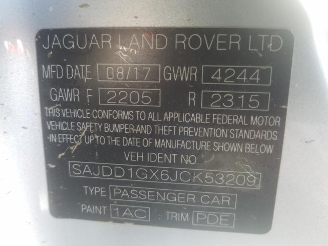 2018 JAGUAR F-TYPE SAJDD1GX6JCK53209