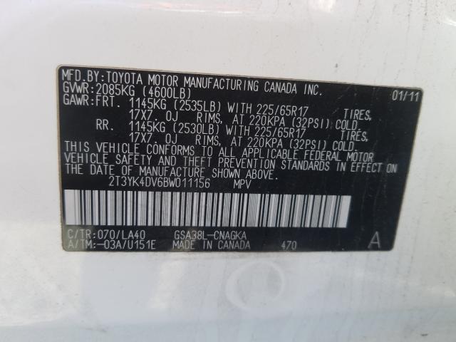 2011 TOYOTA RAV4 LIMIT - 2T3YK4DV6BW011156