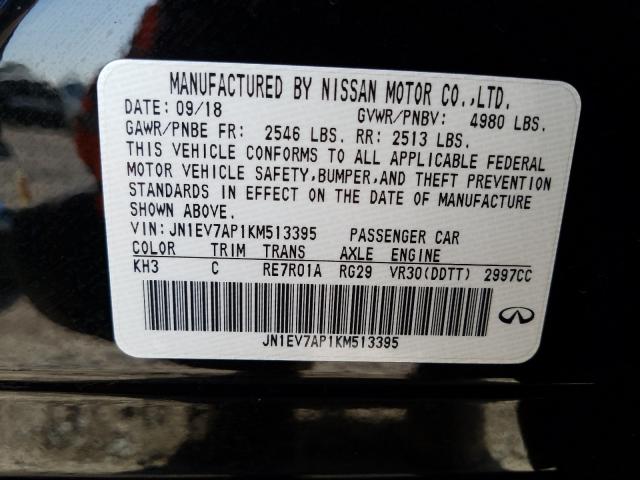 2019 INFINITI Q50 LUXE JN1EV7AP1KM513395