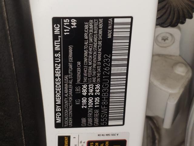 2016 MERCEDES-BENZ C 63 AMG-S 55SWF8HB3GU126232