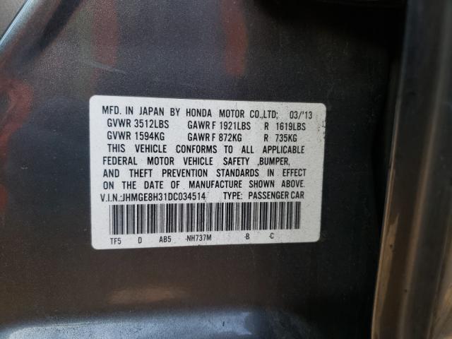 2013 HONDA FIT JHMGE8H31DC034514