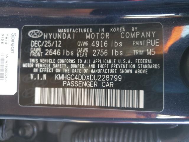 2013 HYUNDAI GENESIS 3. - KMHGC4DDXDU228799