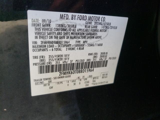 2011 FORD FLEX LIMIT 2FMHK6DT0BBD15964