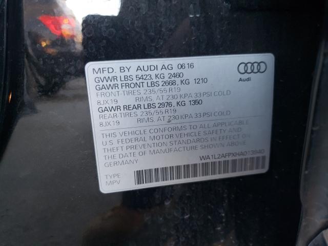 VIN WA1L2AFPXHA013940 2017 Audi Q5, Premium Plus no.10