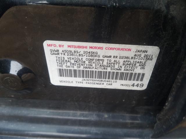 2011 MITSUBISHI LANCER RAL JA32Y6HV6BU046110
