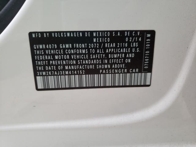 2014 VOLKSWAGEN JETTA BASE 3VW2K7AJ3EM414152