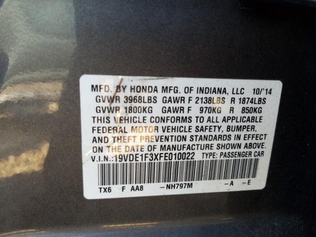 19VDE1F3XFE010022 Acura ILX 20