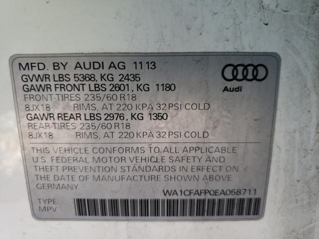 2014 AUDI Q5 PREMIUM WA1CFAFP0EA058711