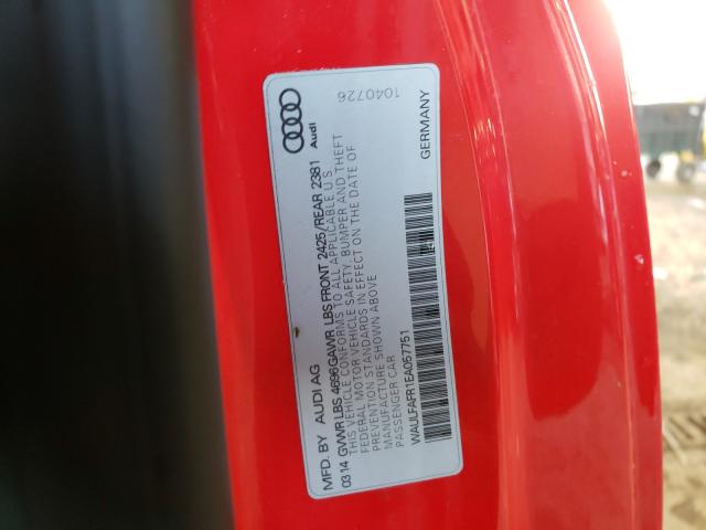 2014 AUDI A5 PREMIUM WAULFAFR1EA057751