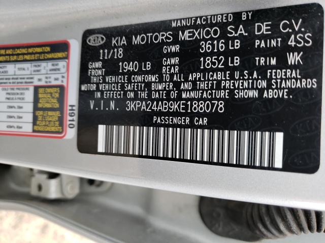2019 KIA RIO S 3KPA24AB9KE188078