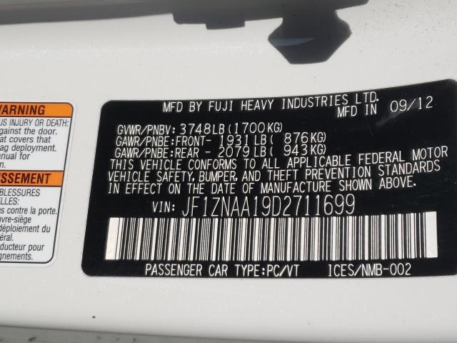 2013 TOYOTA SCION FR-S - JF1ZNAA19D2711699