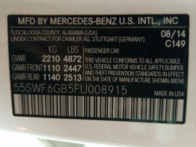 2015 MERCEDES-BENZ C 400 4MAT 55SWF6GB5FU008915