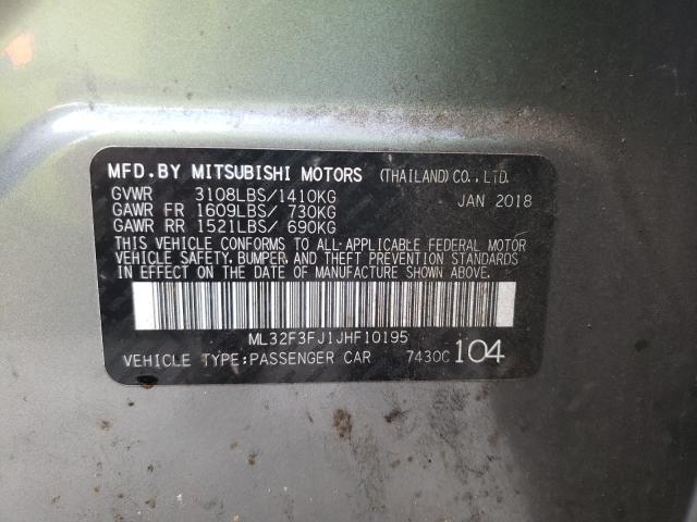 2018 MITSUBISHI MIRAGE G4 ML32F3FJ1JHF10195