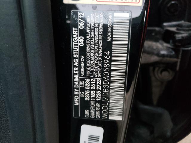 2013 MERCEDES-BENZ CLS 550 WDDLJ7DB3DA058964