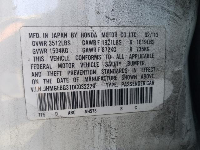 2013 HONDA FIT - JHMGE8G31DC032229