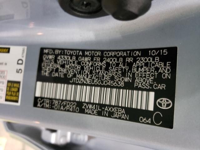 2016 TOYOTA PRIUS V JTDZN3EU5GJ045638