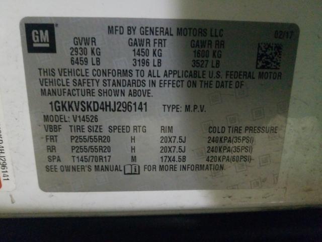 2017 GMC ACADIA LIM 1GKKVSKD4HJ296141