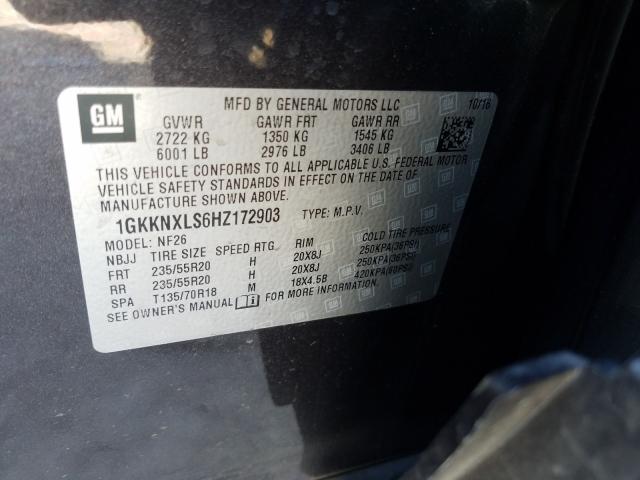 2017 GMC ACADIA DEN 1GKKNXLS6HZ172903