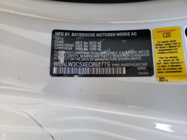 2014 BMW 640 I WBALW3C5XEC892779