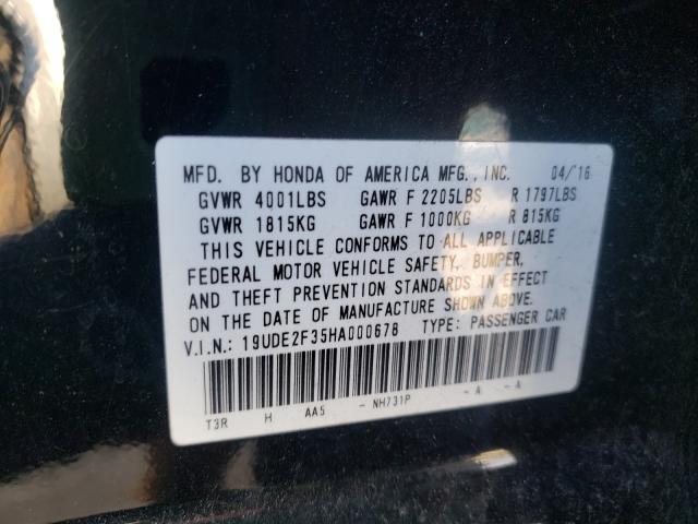2017 ACURA ILX BASE W 19UDE2F35HA000678