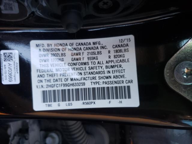 2016 HONDA CIVIC TOUR 2HGFC1F99GH633259