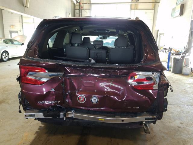 2018 HONDA ODYSSEY EL 5FNRL6H93JB017107