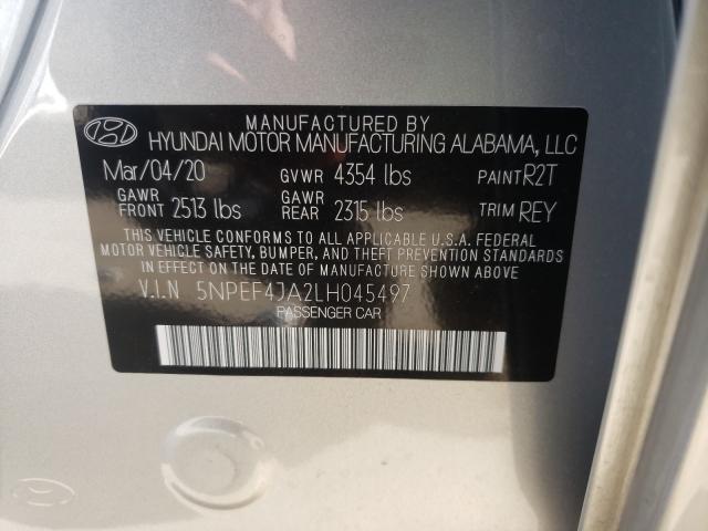2020 HYUNDAI SONATA SEL 5NPEF4JA2LH045497