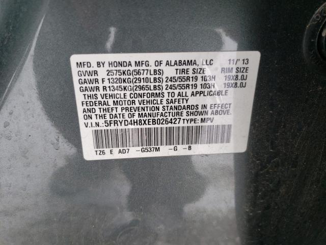 2014 ACURA MDX ADVANC 5FRYD4H8XEB026427