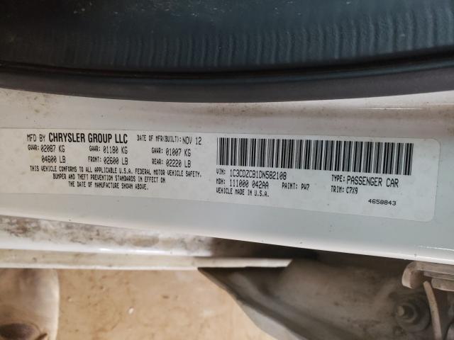 2013 DODGE AVENGER SX 1C3CDZCB1DN582108