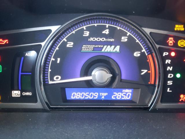 2010 HONDA CIVIC HYBR JHMFA3F2XAS001789