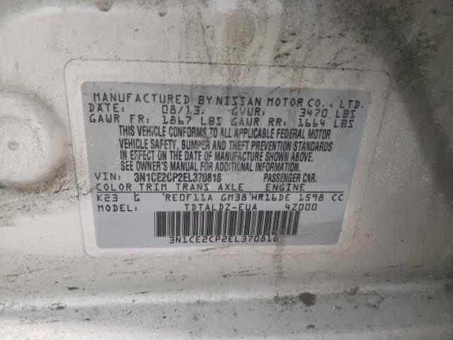 2014 NISSAN VERSA NOTE 3N1CE2CP2EL370818