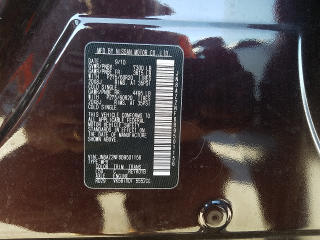 2011 INFINITI QX56 JN8AZ2NF6B9501156