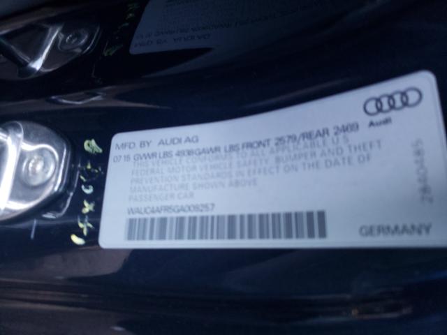 2016 AUDI S5 PREMIUM WAUC4AFR5GA009257