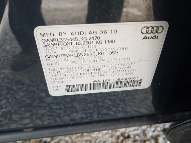 2011 AUDI Q5 PREMIUM WA1LFAFP2BA007691