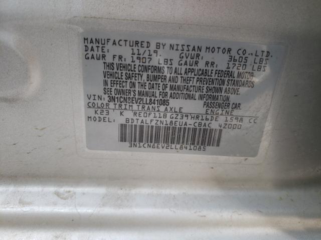 2020 NISSAN VERSA SV 3N1CN8EV2LL841085