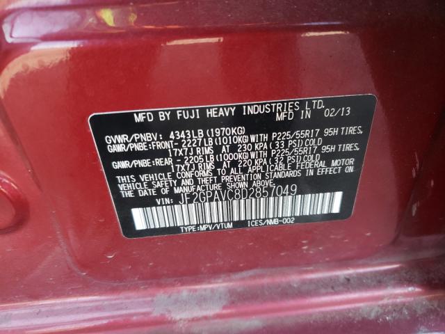 2013 SUBARU XV CROSSTR JF2GPAVC8D2857049