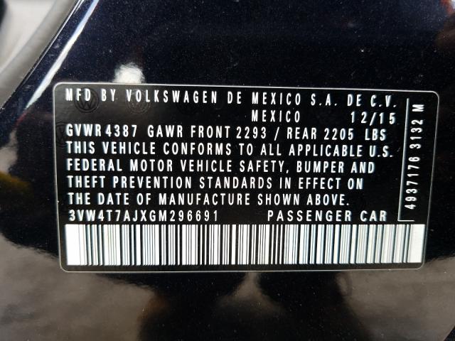 2016 VOLKSWAGEN JETTA GLI 3VW4T7AJXGM296691