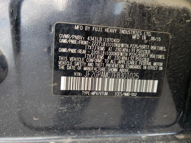 2015 SUBARU XV CROSSTR JF2GPAMC7F8301025