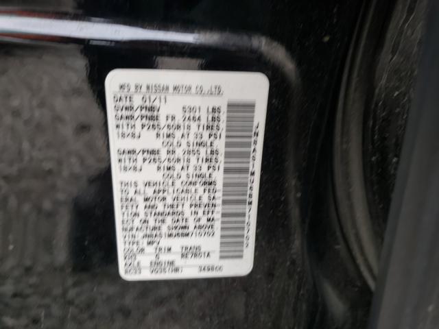 2011 INFINITI FX35 JN8AS1MU6BM710702