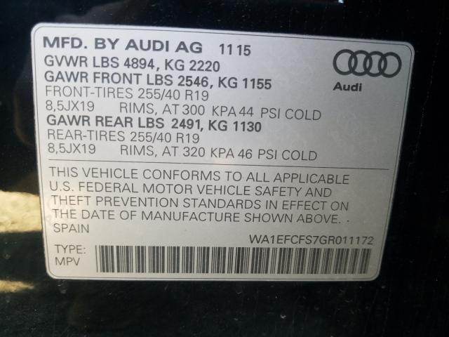 2016 AUDI Q3 PREMIUM WA1EFCFS7GR011172