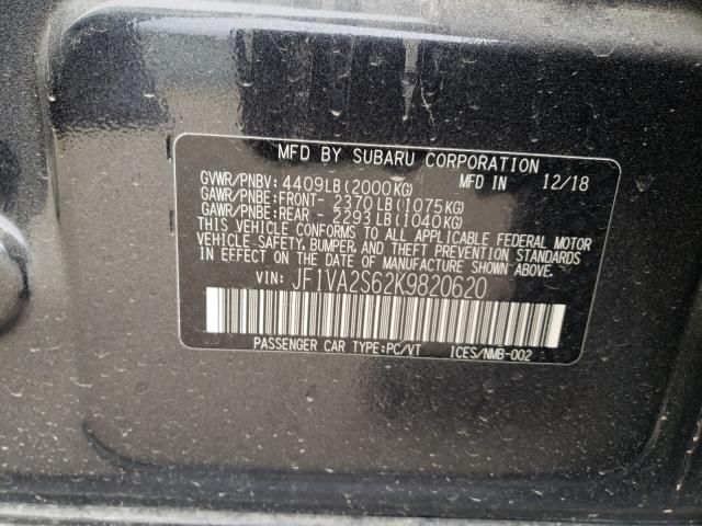 2019 SUBARU WRX STI JF1VA2S62K9820620