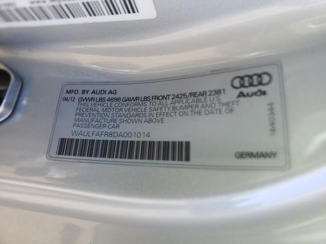 2013 AUDI A5 PREMIUM WAULFAFR8DA001014