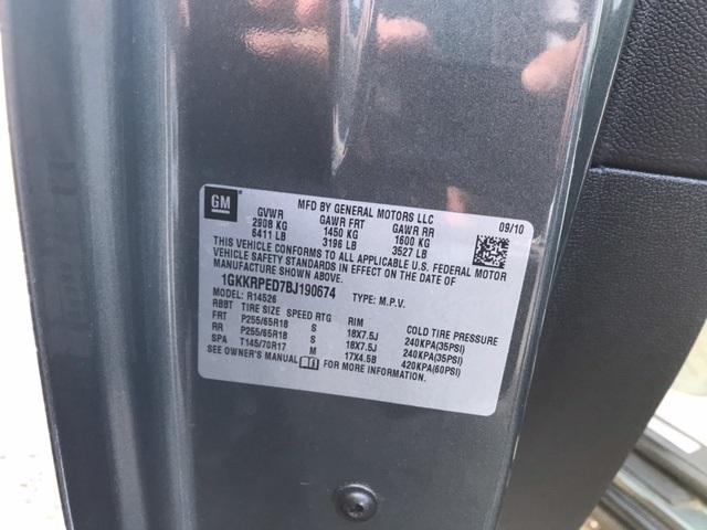 2011 GMC ACADIA SLE 1GKKRPED7BJ190674