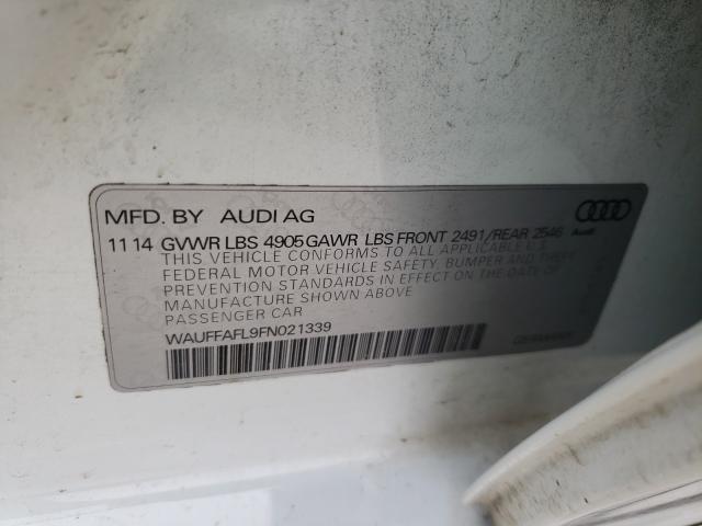 2015 AUDI A4 WAUFFAFL9FN021339